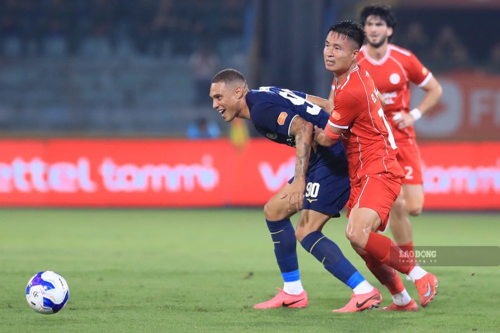 Hanoi Police beat The Cong Viettel in round 2 of V.League 2026-2027. Photo: Minh Dan