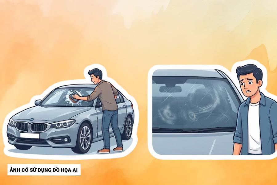 Some ways to remove stained windshields from online tips that can leave difficult-to-handle consequences