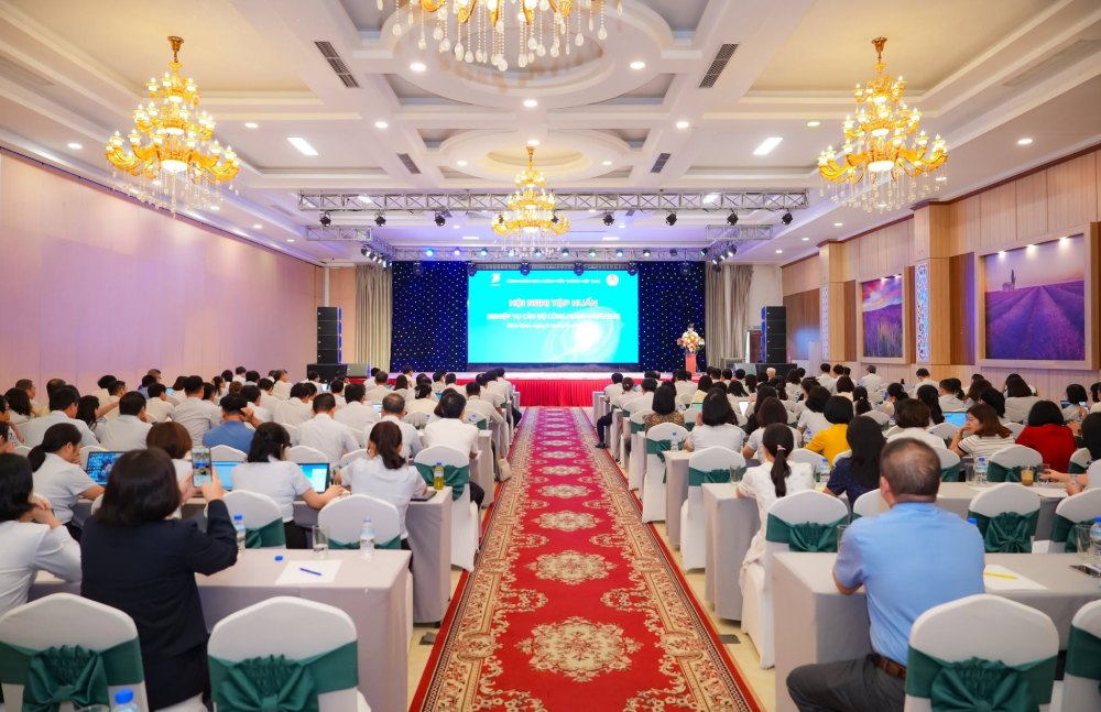 VNPT Trade Union has just organized a training conference for trade union officials in 2026 to update knowledge and improve capacity for trade union officials at all levels. Photo: VNPT Trade Union