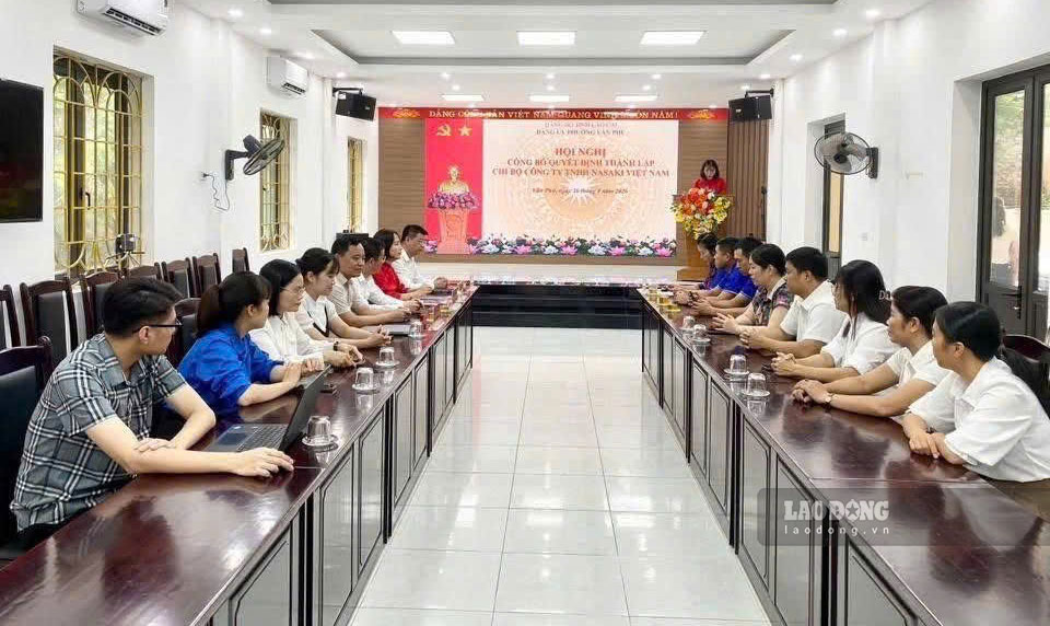 Quang cảnh Hội nghị thành lập Chi bộ Công ty TNHH NASAKI Việt Nam