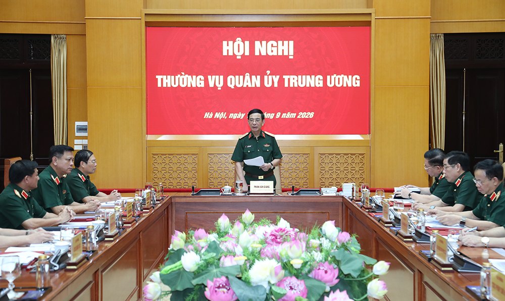 Thường vụ Quân ủy Trung ương cho ý kiến về đề xuất chuyển thẩm quyền điều tra trong Quân đội. Ảnh: Bộ Quốc phòng