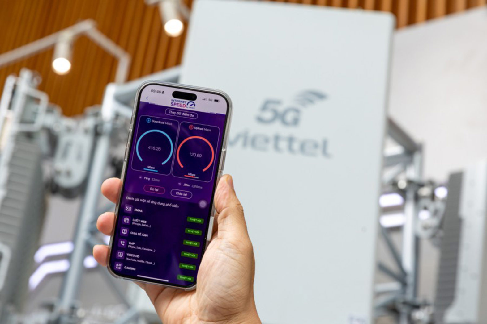 Tốc độ truy cập Internet tại Việt Nam tăng mạnh trong 2 năm qua. Ảnh: Viettel