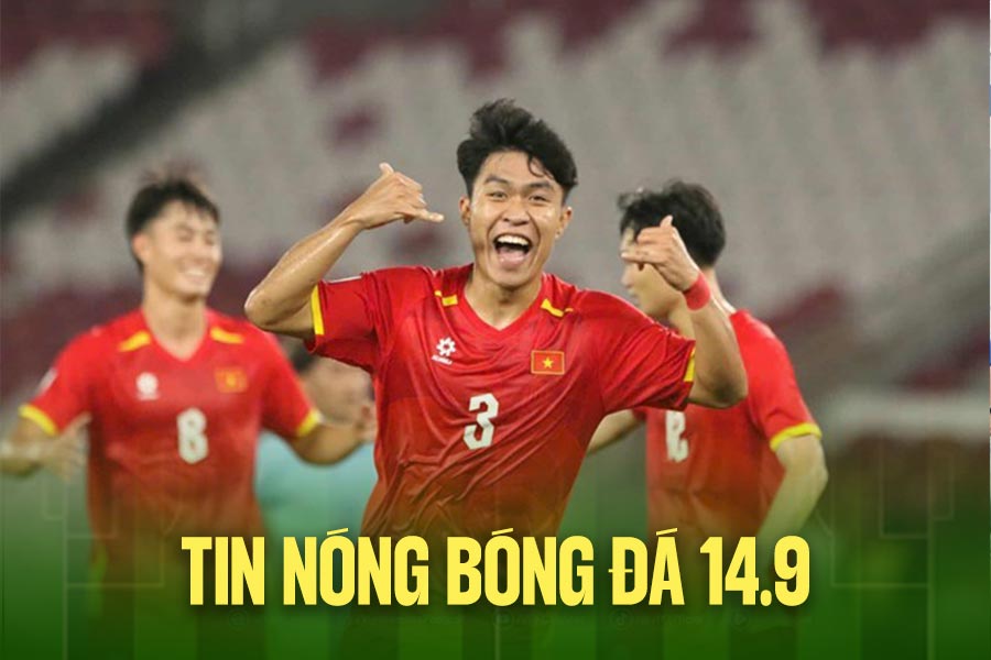 Noticias de fútbol de última hora del 14 de septiembre: La sub-23 de Vietnam tiene un nuevo capitán en los ASIAD 2026