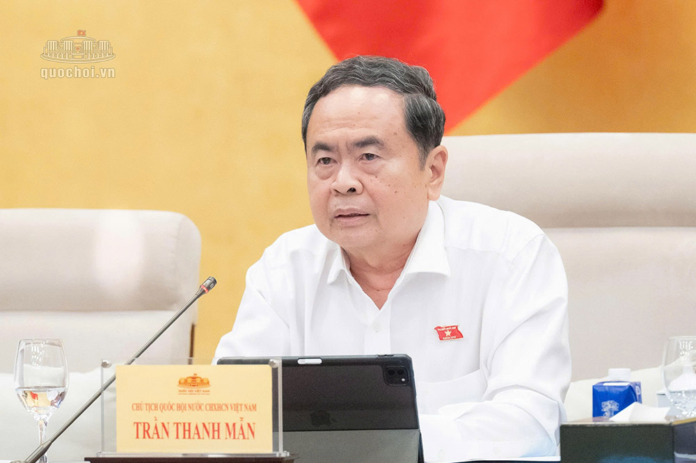 The organizational structure of the National Assembly Office includes 9 units. In the photo is Politburo Member, National Assembly Chairman Tran Thanh Man at the meeting of the National Assembly Standing Committee in August 2026. Photo: Quochoi. vn