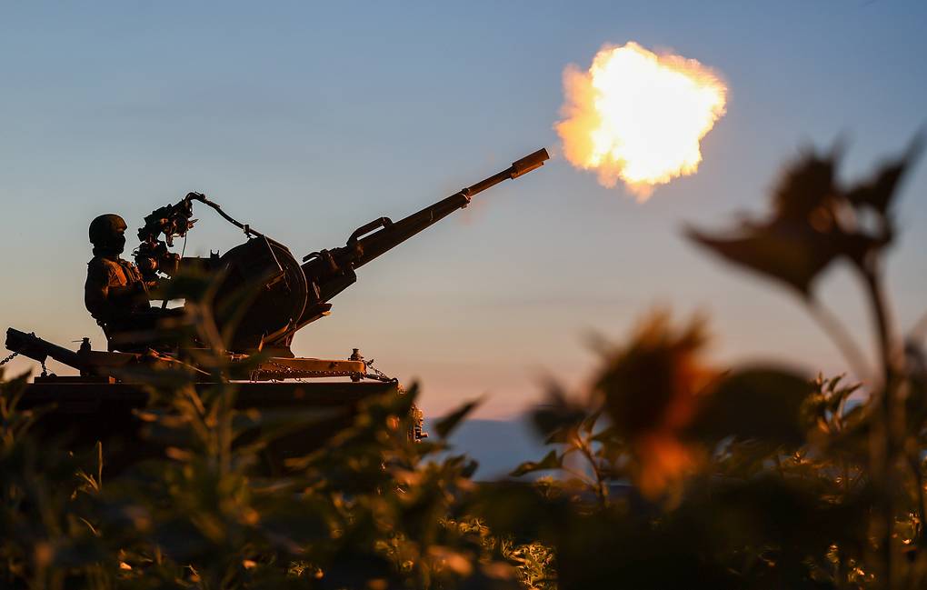 Soldados rusos de defensa aérea en servicio en el campo de batalla. Foto: Ministerio de Defensa ruso