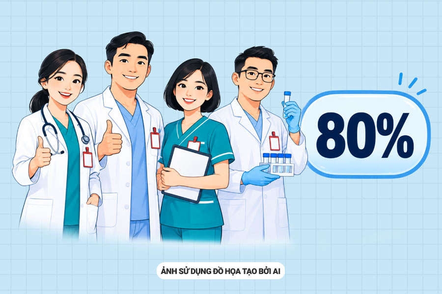 Groups of medical staff who receive 80% professional allowance