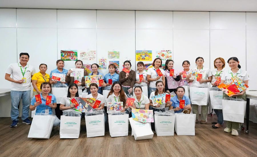 Elite Long Thanh Co., Ltd.は、労働者を採用するために多くの福利厚生制度を提供しています。写真:会社提供