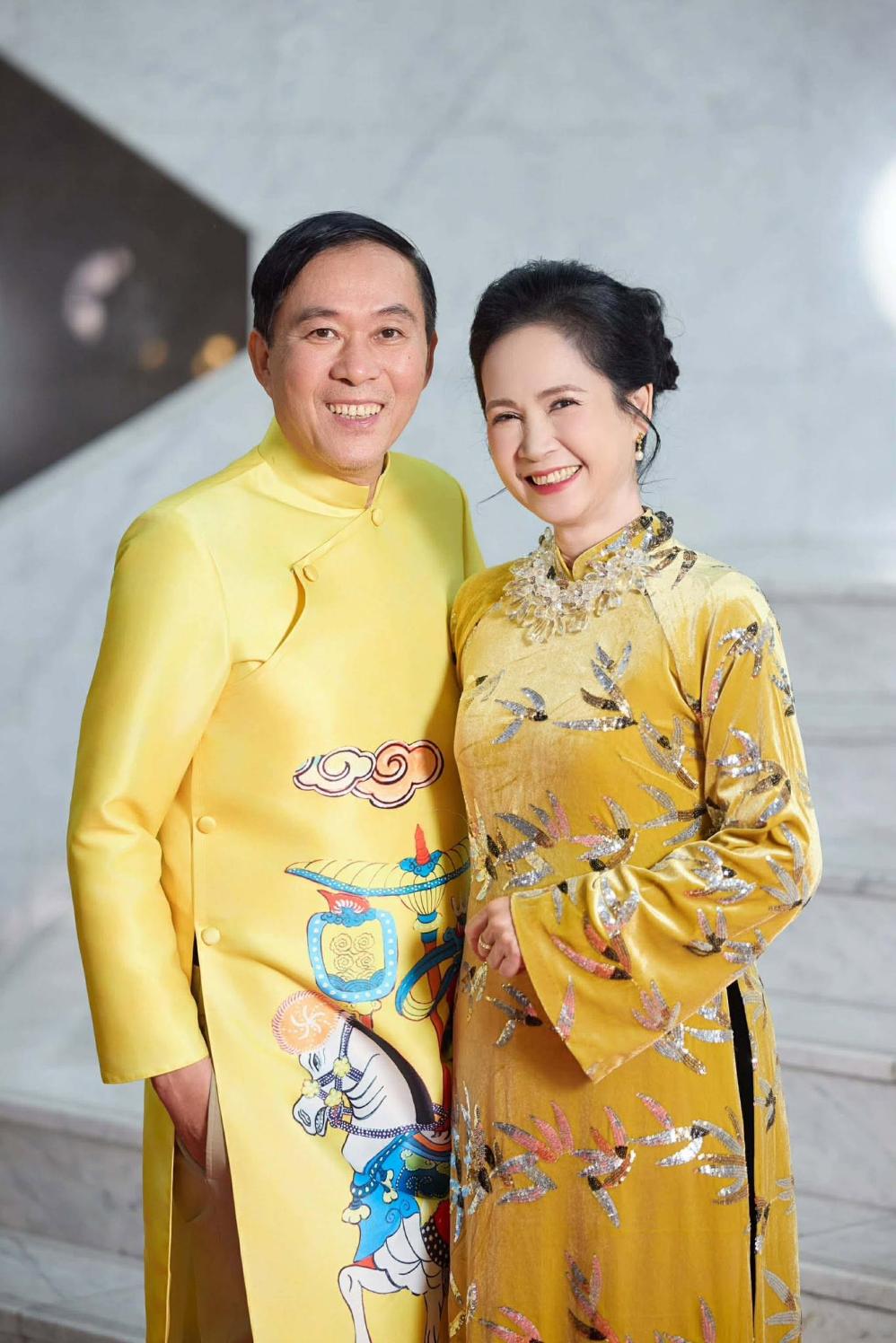 NSND Lan Hương và ông xã Đỗ Kỷ. Ảnh: Nhân vật cung cấp