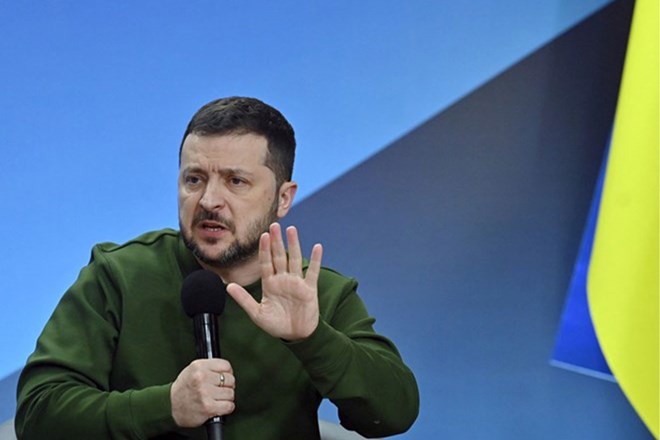 Ukrainian President Volodymyr Zelensky said Kiev is ready to stop some attacks on Russia. Photo: AFP
