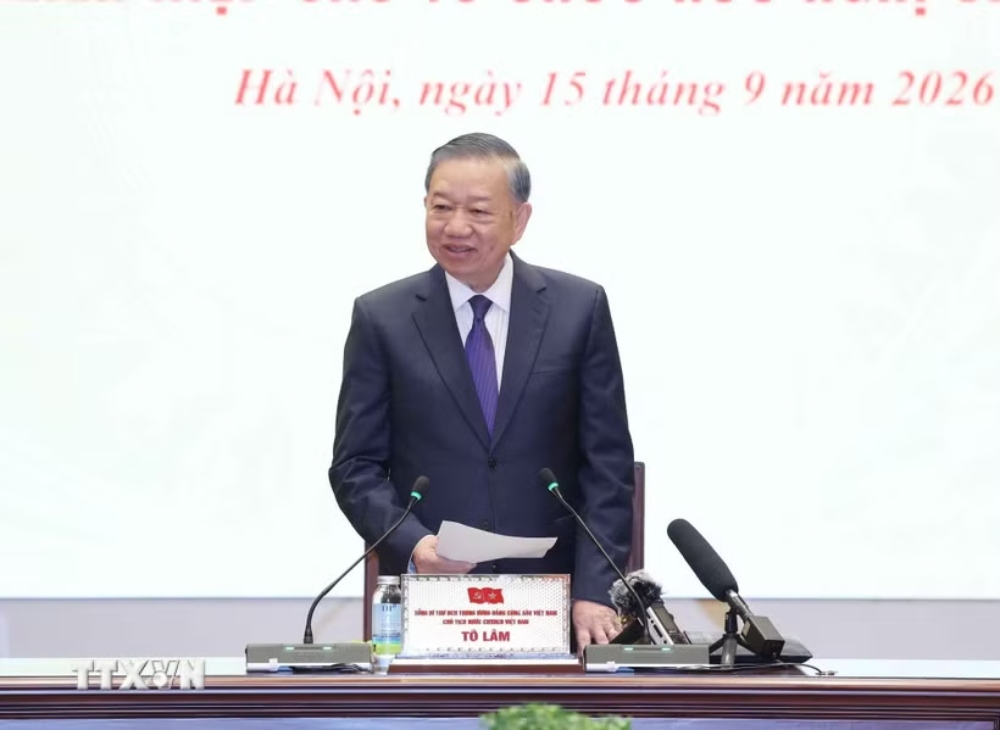 General Secretary and President To Lam emphasized the requirements for the new generation of people's foreign affairs officials. Photo: VNA