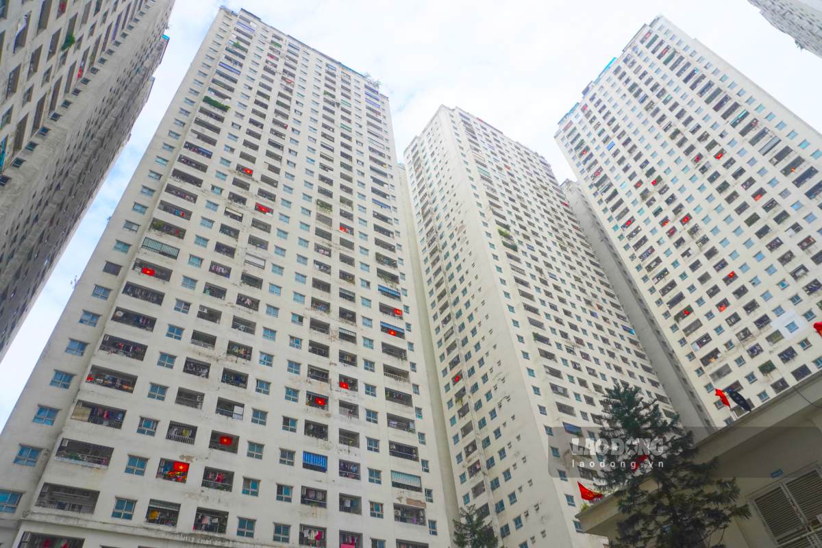 Many apartments at HH Linh Dam apartment building are being offered for sale at a loss. Photo: Nhu Ha (Photo taken in 2025)