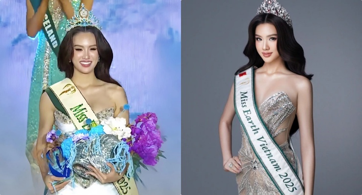 Runner-up Trinh My Anh. Photo: Miss Earth Vietnam contest organizers.