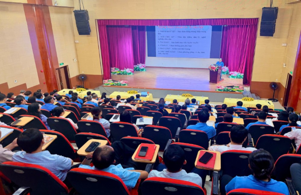 Đại biểu dự tập huấn. Ảnh LĐLĐ An Giang