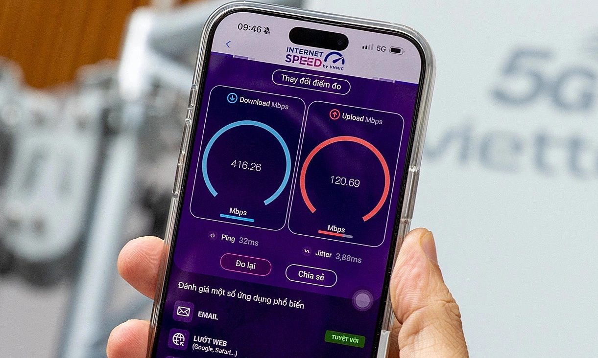 With the 5G network, Viettel aims to reach about 50,000 station locations in 2026, covering 97% of the population. Photo: Viettel provided on September 15