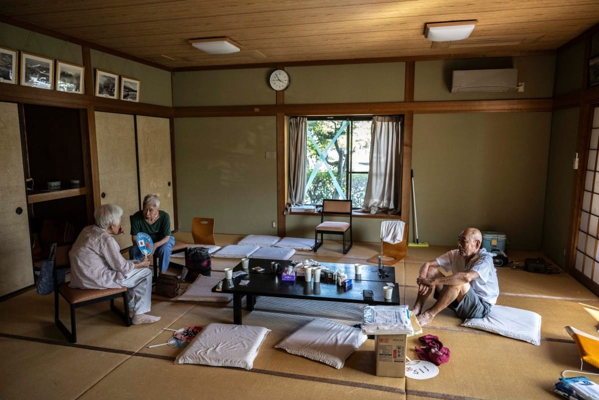 Elderly people in Kumamoto Prefecture, Japan on July 30, 2026. Photo: AFP