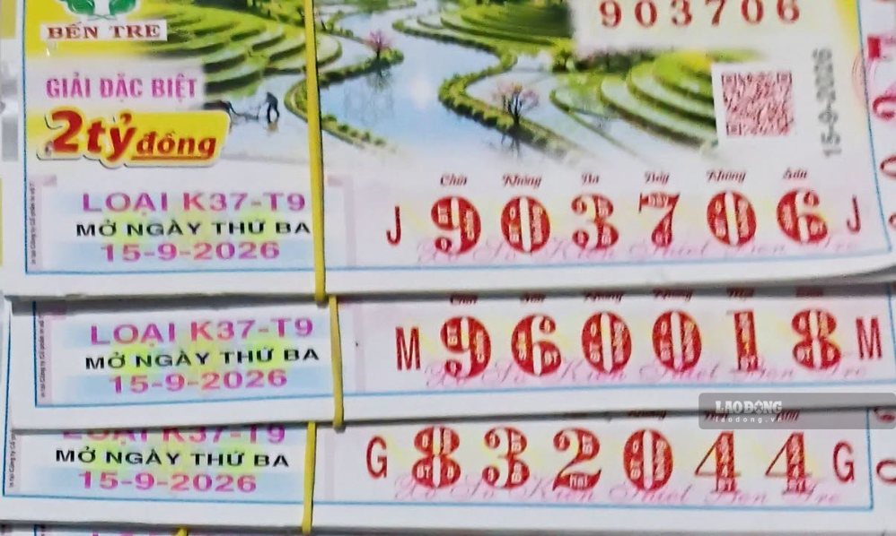 Southern lottery on September 15. Photo: The Toan