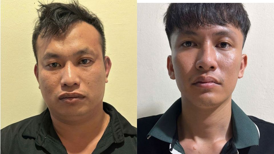 2 đối tượng bị khởi tố tội cho vay nặng lãi ở Phú Thọ. Ảnh: Công an tỉnh Phú Thọ đăng tải ngày 15.9