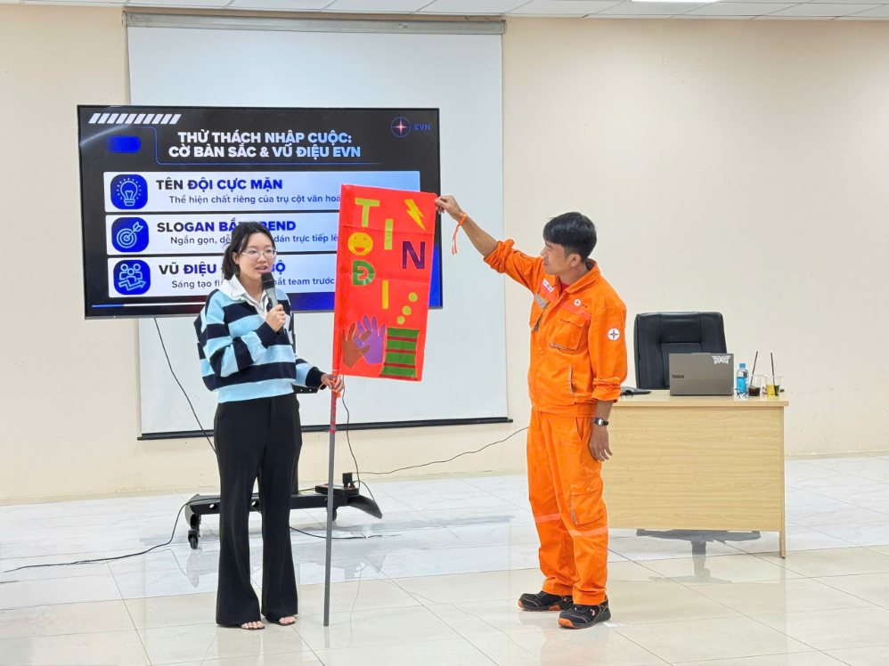 CBCNV Nhà máy Nhiệt điện Vĩnh Tân 4 tham gia các hoạt động lớp đào tạo văn hóa doanh nghiệp vừa qua