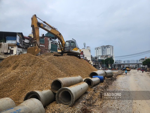 Dự án đường Vành đai 2,5 đoạn qua phường Khương Đình. Ảnh: Minh Hạnh chụp ngày 15.9.2026