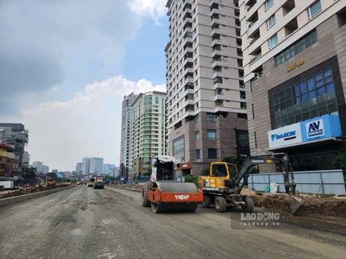 Hanoi Ring Road 2.5 races day by day before the 10.10. traffic opening milestone. Photo: Minh Hanh taken on September 13, 2026