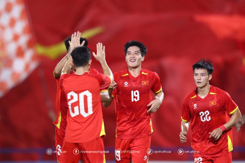 Le Vietnam U23 a fait match nul contre le Koweït U23 aux ASIAD 20. Photo: VFF