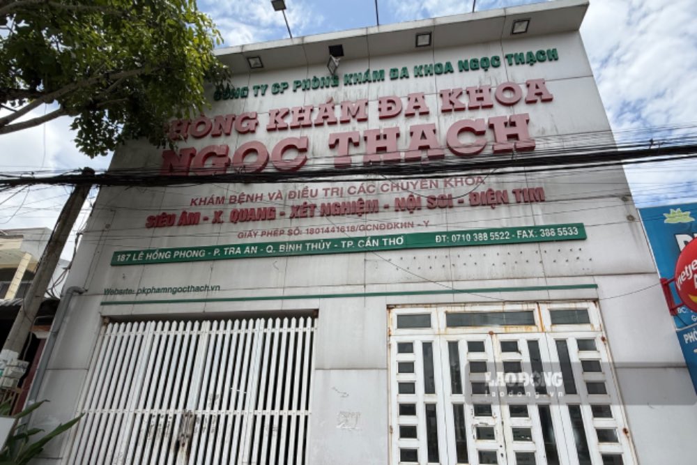 Ngoc Thach General Clinic (Can Tho City), a clinic that issues "super-fast" health certificates for workers. Photo taken on August 26, 2026 - PV Group.