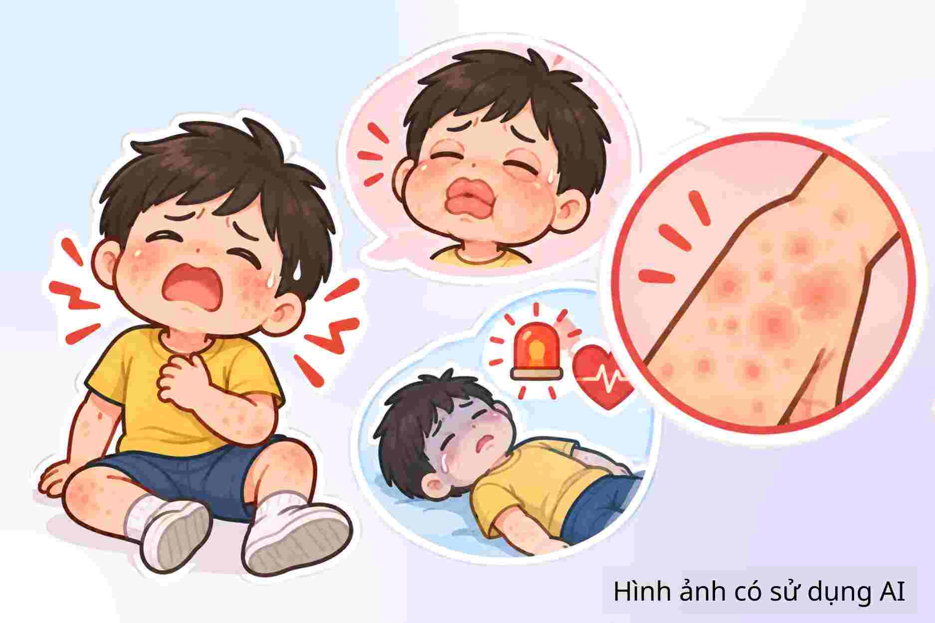 Signs of anaphylaxis in young children, parents need to pay special attention