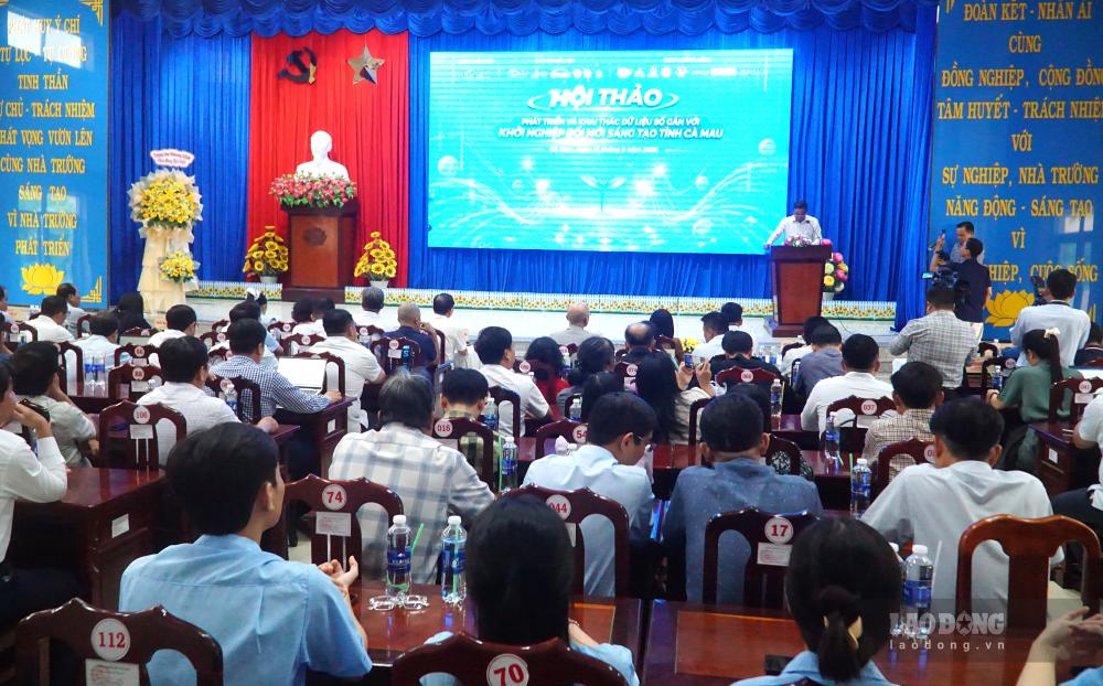 Cà Mau thường xuyên tổ chức hội thảo nhằm năng cao kiến thức, khả năng khai thác dữ liệu, bảo mật thông tin (ảnh chụp ngày 15.9.2026). Ảnh: Nhật Hồ.