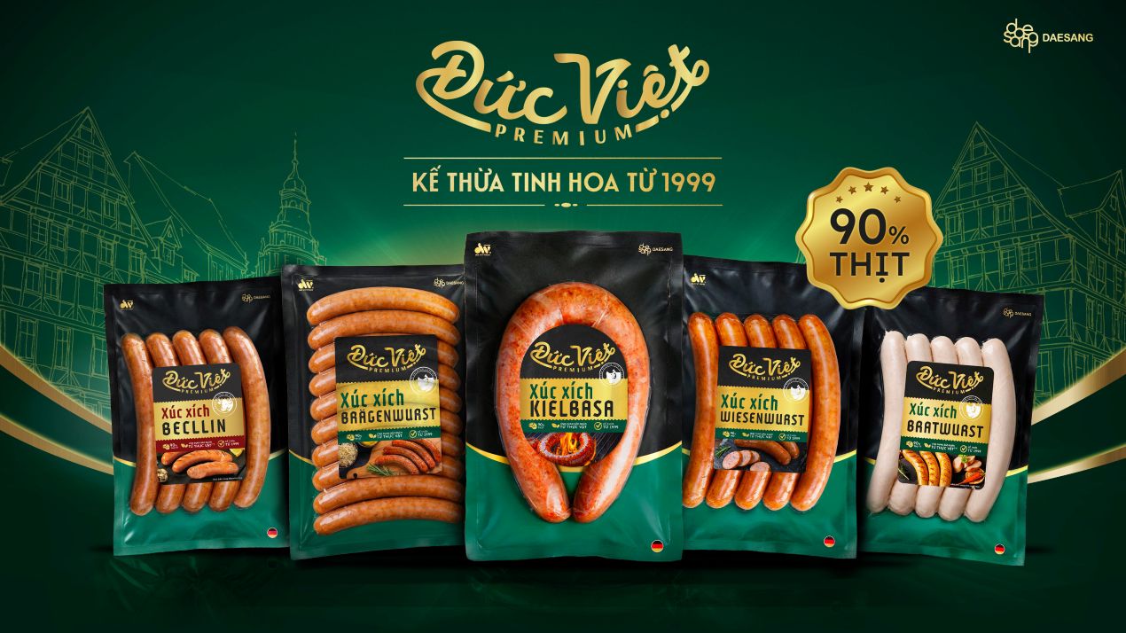 Daesang Duc Viet launches Duc Viet Premium sausage product line. Photo: Duc Viet