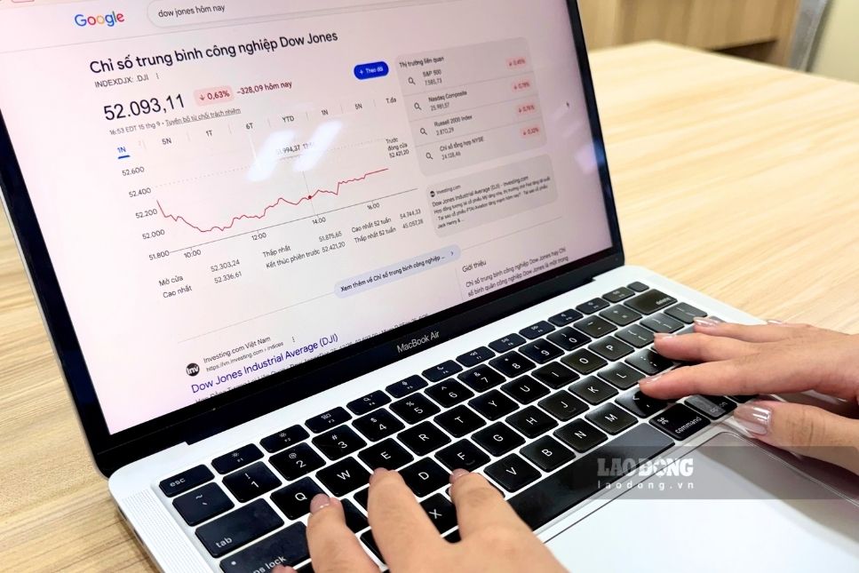 The US stock market on September 15 (local time) was under downward pressure due to expectations of the Fed raising interest rates. Photo: Ngoc Khue