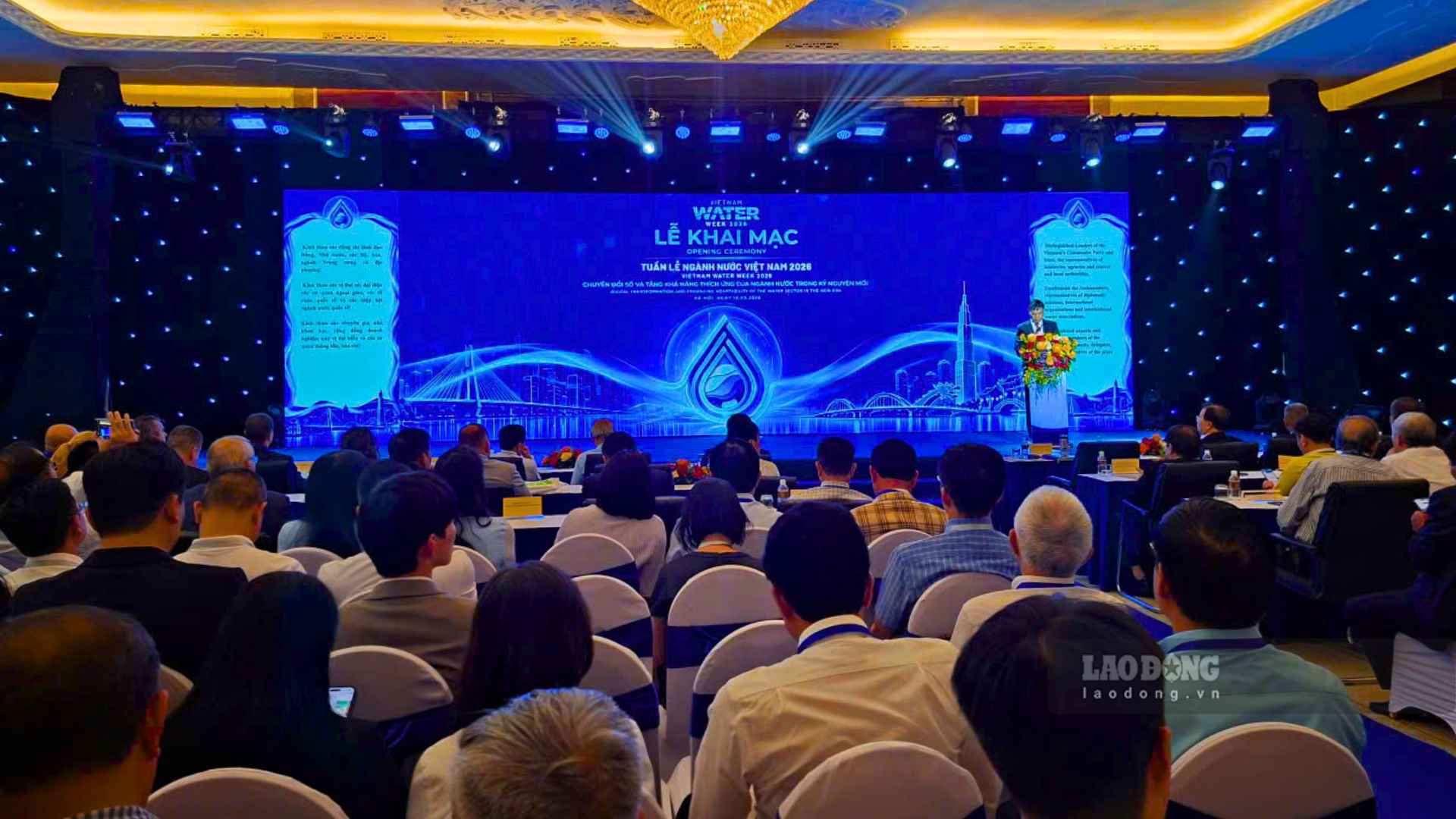 TS. Nguyễn Ngọc Điệp - Chủ tịch Hội Cấp Thoát nước Việt Nam cho biết chuyển đổi số ngành nước không đơn thuần là đầu tư thêm phần mềm hay thiết bị. Ảnh: Thạch Lam 