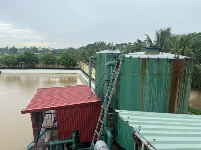 The treatment technology at Kien Thiet Water Plant is outdated and does not meet requirements. Photo: Tan Minh Commune, Hai Phong