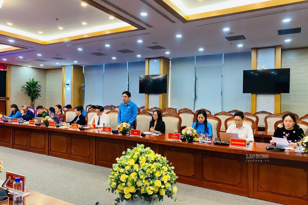 Các đại biểu phát biểu tại cuộc Hội đàm. Ảnh: Trường Sơn