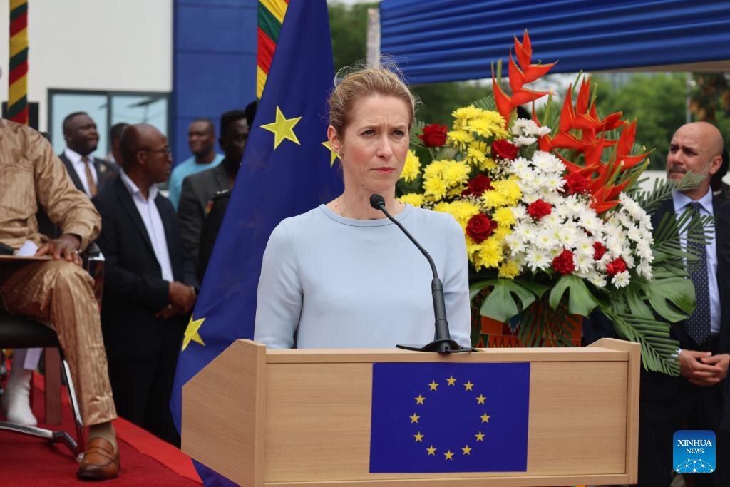 EU High Representative Kaja Kallas said she is ready to exchange with Russian President Vladimir Putin or Foreign Minister Sergey Lavrov if there is an opportunity. In the photo: Ms. Kaja Kallas speaks in Accra, Ghana, March 24, 2026. Photo: Xinhua