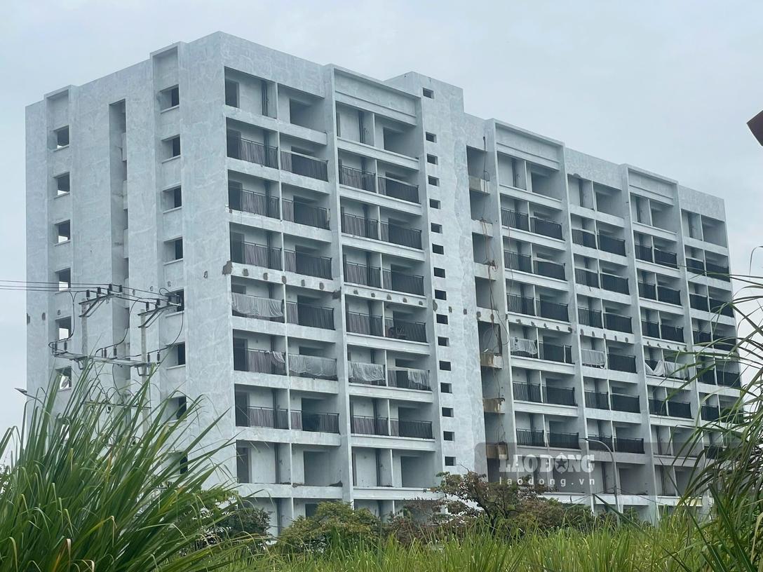 The social housing project for officials and employees of Bach Mai Hospital, Ninh Binh facility is being accelerated (photo taken on September 16). Photo: Nguyen Truong