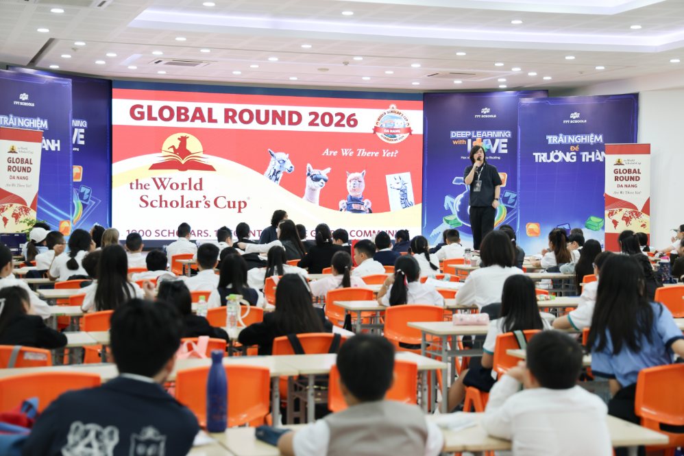 Nearly 1,000 students from 16 countries participate in the Global Round 2026 held for the first time in Da Nang. Photo: BTC