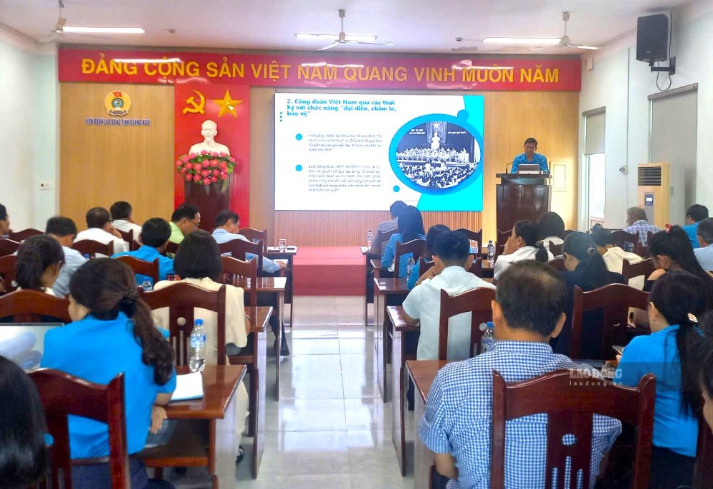 Overview of the training session for Trade Union officials. Photo: Thanh Tuan
