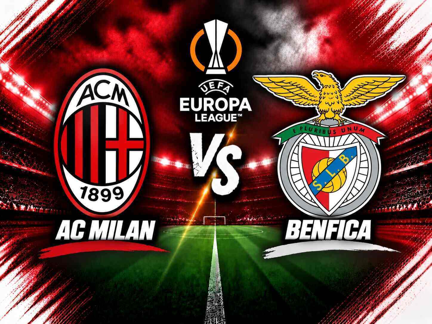 Football prediction AC Milan vs Benfica in the Europa League. Graphics: Van An