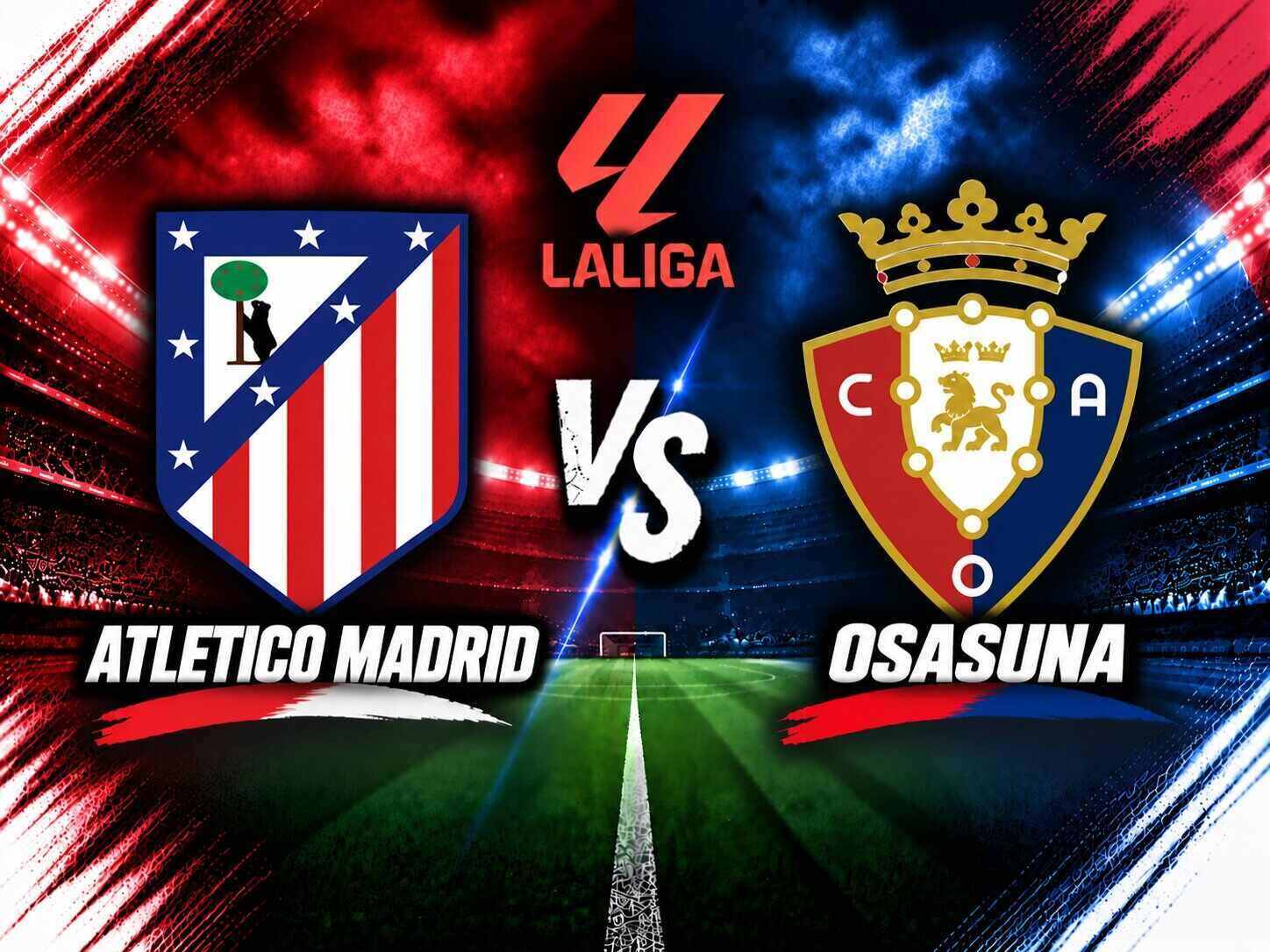 Match prediction for Atletico Madrid vs Osasuna in La Liga. Graphics: Dieu Anh