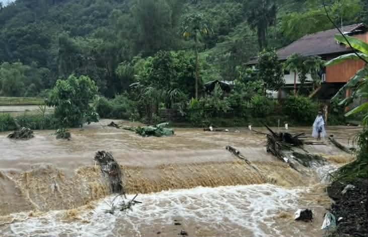 Rain and floods affect many areas in Bach Thong commune (Thai Nguyen) at the end of June 2026. Photo: Bach Thong Commune People's Committee