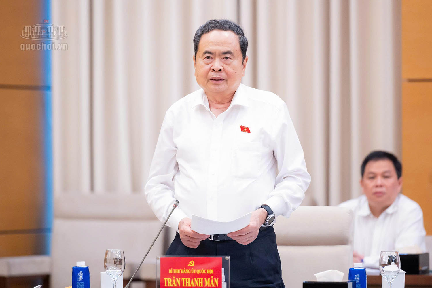 Ủy viên Bộ Chính trị, Chủ tịch Quốc hội Trần Thanh Mẫn. Ảnh: Quochoi.vn