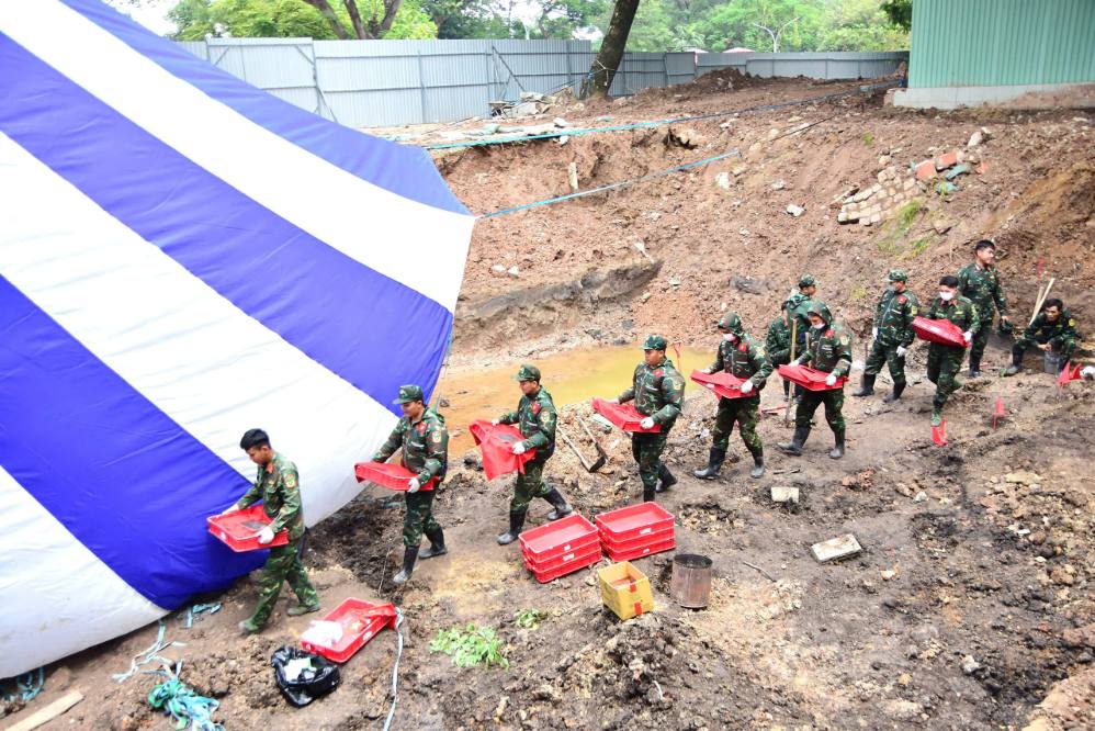 Đến ngày 16.9, đã có 646 bộ hài cốt liệt sĩ được phát hiện, quy tập tại Công viên Lê Thị Riêng.