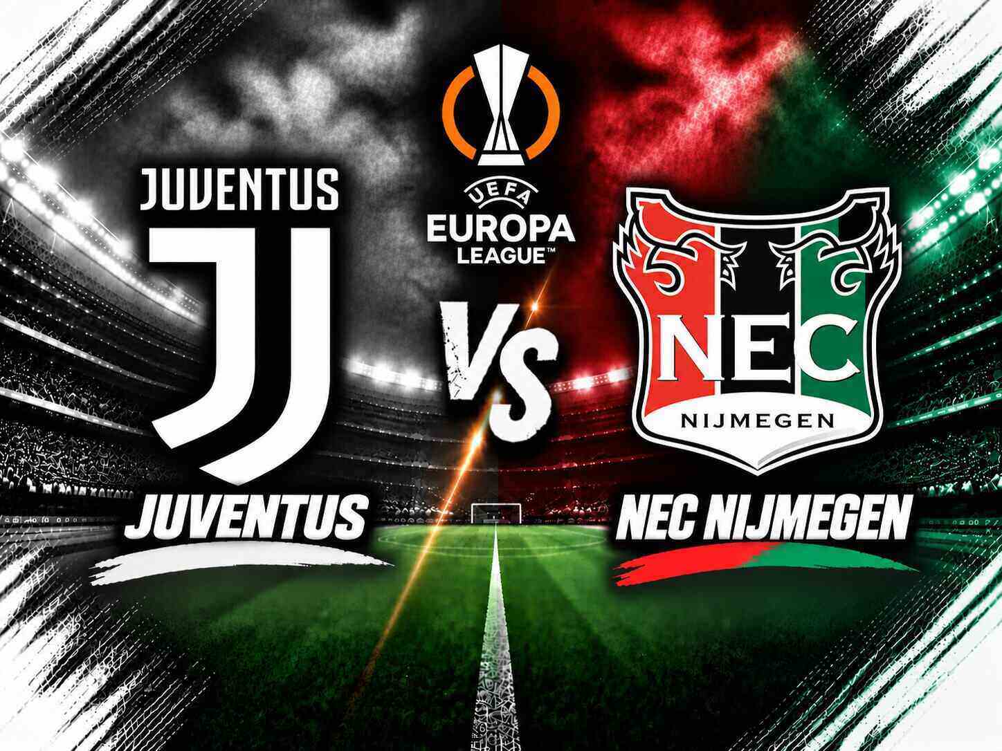 Juventus vs NEC Nijmegen match prediction in the Europa League. Graphics: Dieu Anh