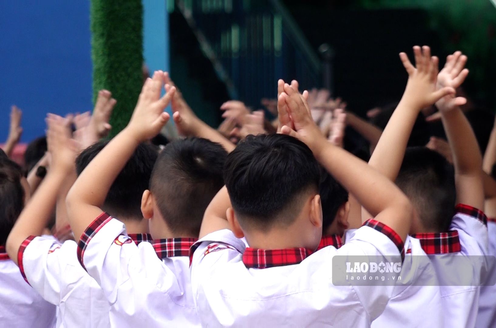 Các em học sinh . Ảnh: Mỹ Ly (chụp tháng 8.2026)