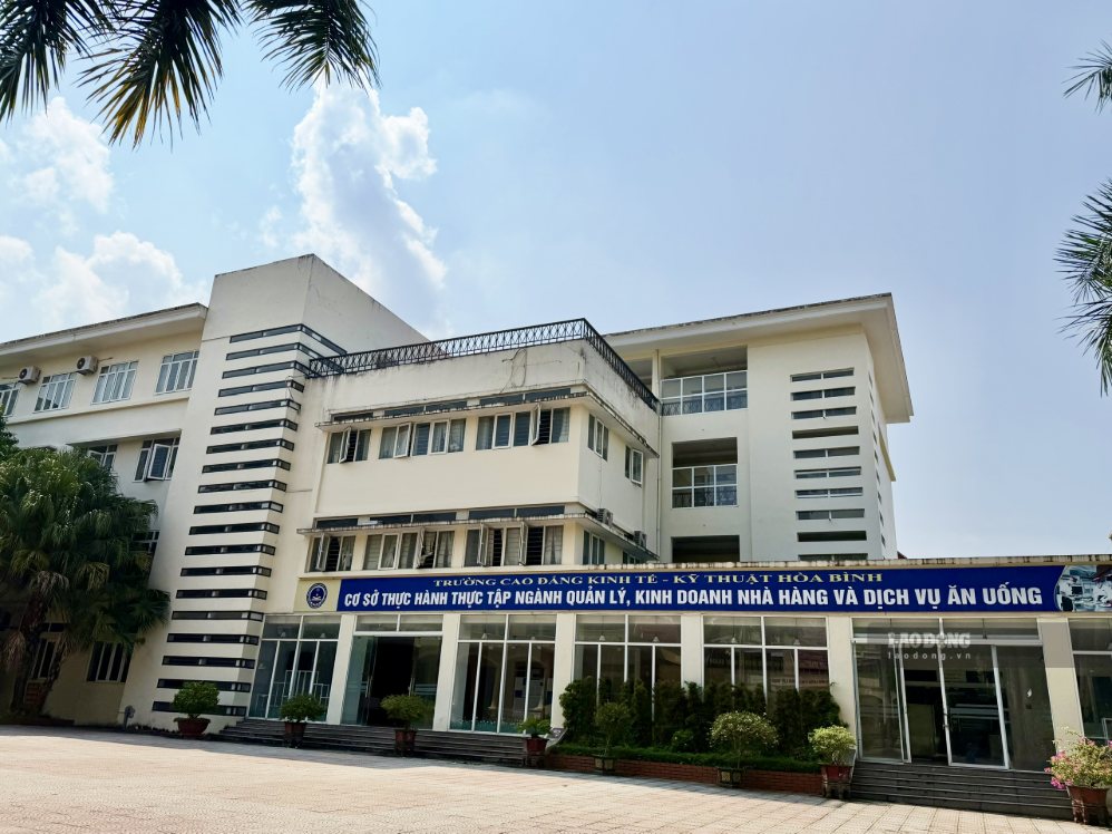 A branch of Hoa Binh College of Technology, Phu Tho province after being merged. Photo: Viet Anh