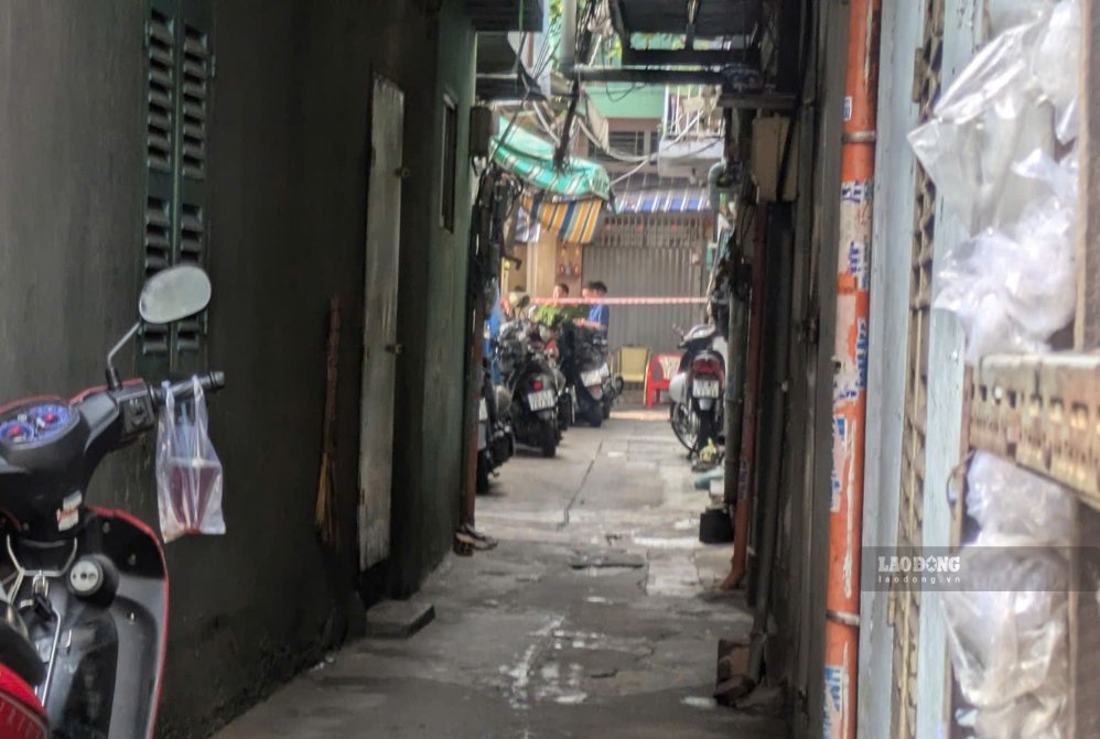 Scene of the fire on September 17. Photo: Anh Tu