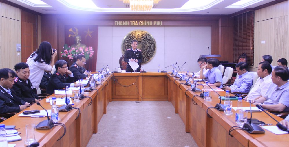 Images at the announcement of the inspection decision at Vietnam Paper Corporation, photo taken in November 2024. Photo: Government Inspectorate