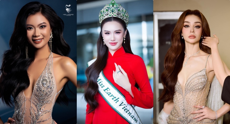 Trinh My Anh y las bellezas que compiten en concursos de belleza regresan. Foto: Miss Universe Vietnam.