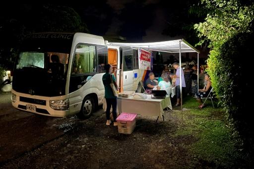 Mobile health program free HIV testing at Suva to prevent the outbreak of infection in Fiji. Photo: AFP broadcast on September 16, 2926