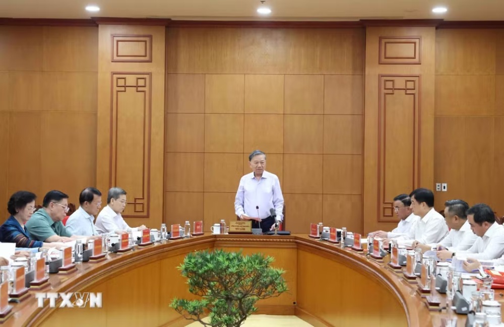 Cuộc họp của Thường trực Ban Chỉ đạo Trung ương về phòng, chống tham nhũng, lãng phí, tiêu cực ngày 17.9. Ảnh: TTXVN